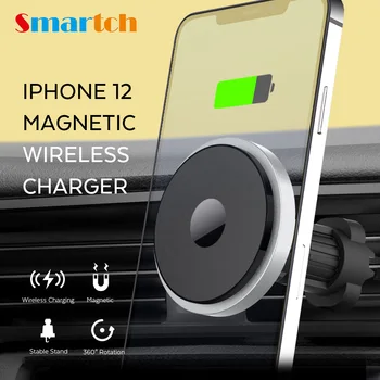 696 Magnet Array Traadita autolaadija iPhone 13 12 Por Max/Mini 12/12 Pro, Auto Hoidikut, Qi Kiire Juhtmeta Laadijaid, W5