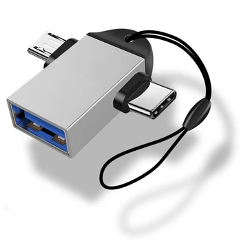 OTG Type C Kaabel Adapter 2 in 1 Micro-USB Converter USB3.0-LIIKI-C Adapter OTG Andmeside-Ühenduspesa Huawei P30 Pro