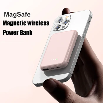 Magnet Traadita Tasud iPhone 13 12 11 Pro Max Magsafing 5000mAh Kiire Tasuta Samsung Power Bank Of Apple Aku