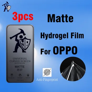 3tk Hüdrogeeli Film OPPO Leia X2 X3 X5 Reno 3 4 5 6 7 8 Pro Matte Screen Protector For OPPO A57 A58 A77 A91 A9 Nr Fingerprint