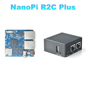 Nanopi R2C Pluss Ruuteri Rockchip RK3328 1GB DDR4 RAM+8 GB MAGISTRIKURSUSE Dual Gigabit Ethernet Port R2C Plus Mini Ruuter