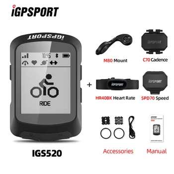 IGPSPORT IGS520 Traadita GPS rattakompuuter Jalgratta Spidomeeter Kiiruse Andur Südame Löögisageduse Andur Arvutid Toetavad 15 Keeles