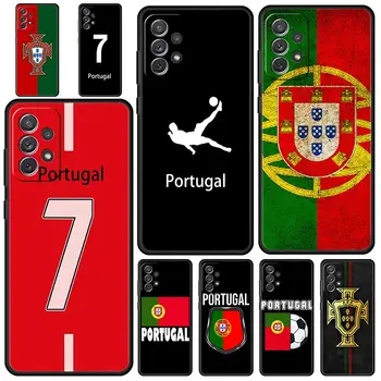 Portugali Lipu Jalgpall Phone 7 puhul Samsung Galaxy A51 A71 A21S A12 A11 A31 A52 A41 A32 A01 A23 A33 A53 A73 A03S A13 5G Kate