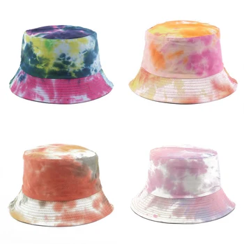 Mood Harajuku Tie-Dye Pöörduv Kopp Müts Summer Sun Mütsid Naistele Meeste Kalapüük Müts Graffiti Hip-Hop Kopp Kork