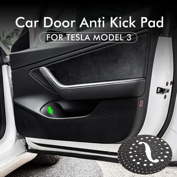 Model3 Tesla Auto Uks Anti Kick Pad Kaitse äärest Film Protector Kleepsud Tesla Model 3 kolm sisustuselemendid