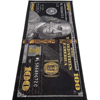 3D Must Raha Lapp Köök Vaibad Dollar Bill Prindi Naljakas Disain Vaiba elutuba, Magamistuba Siseruumides Väljas