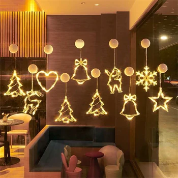 LED Jõulupuu, Jõuluvana Lumememm Tuled String Akutoitega Xmas Fairy Ripatsid Lamp Uue Aasta Puhkus Pool Decor