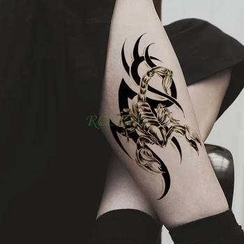 Veekindel Ajutine Tätoveering Kleebised skorpion putukate ja loomade Võltsitud Tatto Flash Tätoveering Body Art tattoo Tüdruk Naised Mehed kid