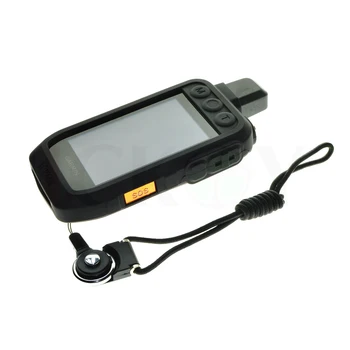 Silikoon Kaitsta Juhul + Must Eemaldatav Rõngas kaelarihma kaelapaela kinnitamine Pihuarvutite GPS Garmin Alfa-200i Alpha200i