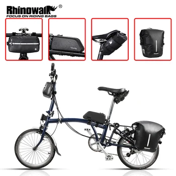 Rhinowalk Bike Kotti Seatud, 7L Bike Pannier Kott Jalgratta Lenkstangi Top Toru Raami Kott Reisi MTB Maanteel Jalgrattaga Tööriista Kott Brompton