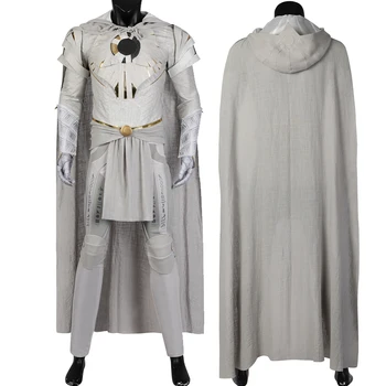 Kvaliteetne Rõivas Moon Rüütel Marc Spector Cosplay Kostüüm Halloween Komplekt Koos Kapuuts Rinnus Armor