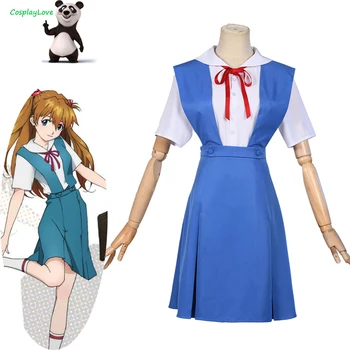CosplayLove NGE EVA Rei Ayanami Asuka Langley Soryu Sinine Kooli Ühtne Cosplay Kostüüm Armas Kleit Custom Made For Gir Naine