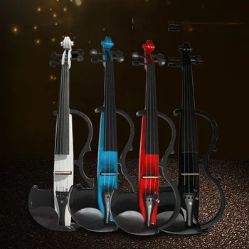 Professionaalne Elektriline Viiul Vahend Komplekt Puidust Fingerboard Viiul Õla Ülejäänud Vaikne Cordas Para Violino, Keelpilli