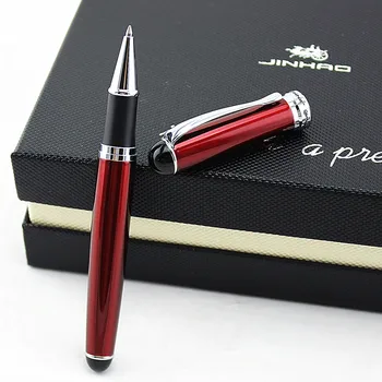 JINHAO 750 unikaalset Dark Red Kuldne Sisekujundus värvi Roller ball Pen musta tindiga pastapliiatsite luksus kirjalikult kingitus pliiatsid Uute tulijate