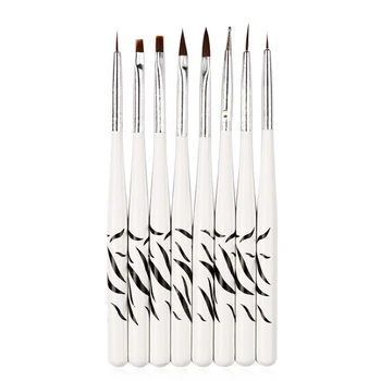8Pcs/Set Design UV-Geeli Pintsel Nail Art Maniküür Akrüül Dotting Maali-Joonistus-poola Brush Pen Tool Set