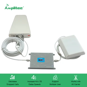 Amplitec Hulgi-Cellular Võimendi GSM LTE 4G Antenni 9dBi Paneel Antenn Siseruumides&10dBi Väljas Logi Perioodilise Dipole Antenna