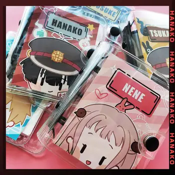 Anime Wc-seotud Hanako-kun Cosplay Nene PVC Mini Eraldaja Sülearvuti Spiraal Sideaine esilehele Käsi konto Lahtiste lehtedega raamat