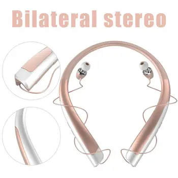 LEU-1100 Bluetooth Kõrvaklapid Kaela Müra tühistamine Traadita Kõrvaklapid Stereo Surround Traadita Sport Kaelus Earbud Töötab