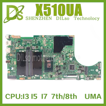 X510UA Sülearvuti Emaplaadi Asus X510UN X510UQ X510U S510U S510UN Emaplaadi CPU I3 I5 I7 7. ja 8. Põlvkonna Ilma graafikata